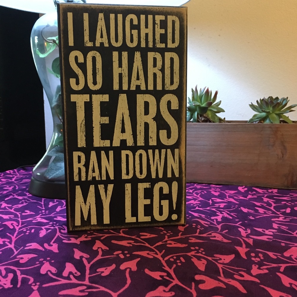 Wood box sign